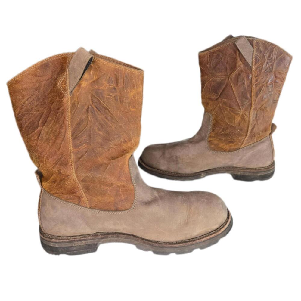 Under Armour Tradesman 10” Waterproof Leather Mens Pull On Work Boots Size 12.5
